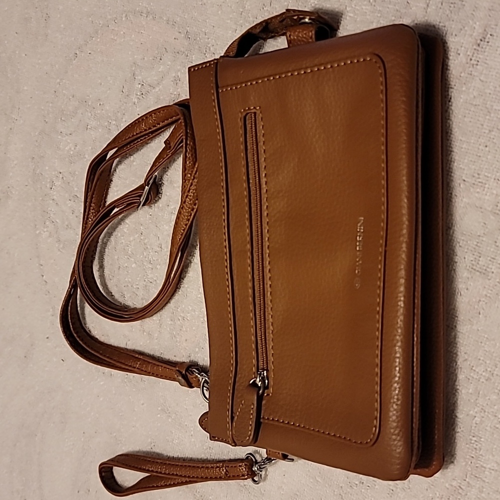 Giani Bernini   Leather Crossbody/Wristlet Bag